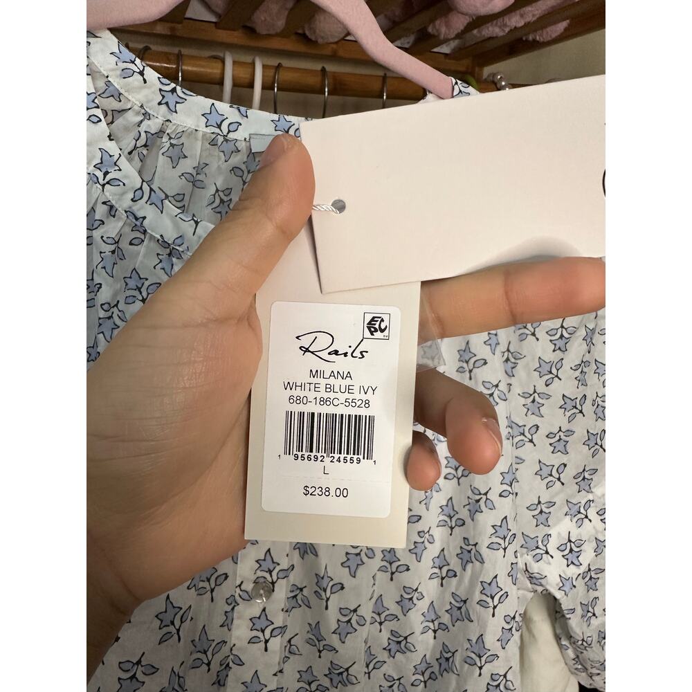 Rails Milana Mini Dress Size Large Summer Vacation Bohemian Feminine Floral - Picture 7 of 13